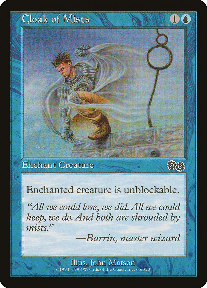 MTG Card Title: Cloak of Mists USG/65