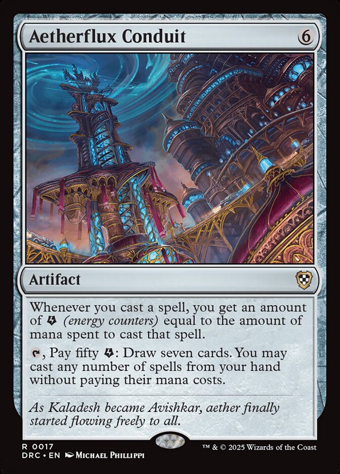 MTG Card Title: Aetherflux Conduit DRC/17