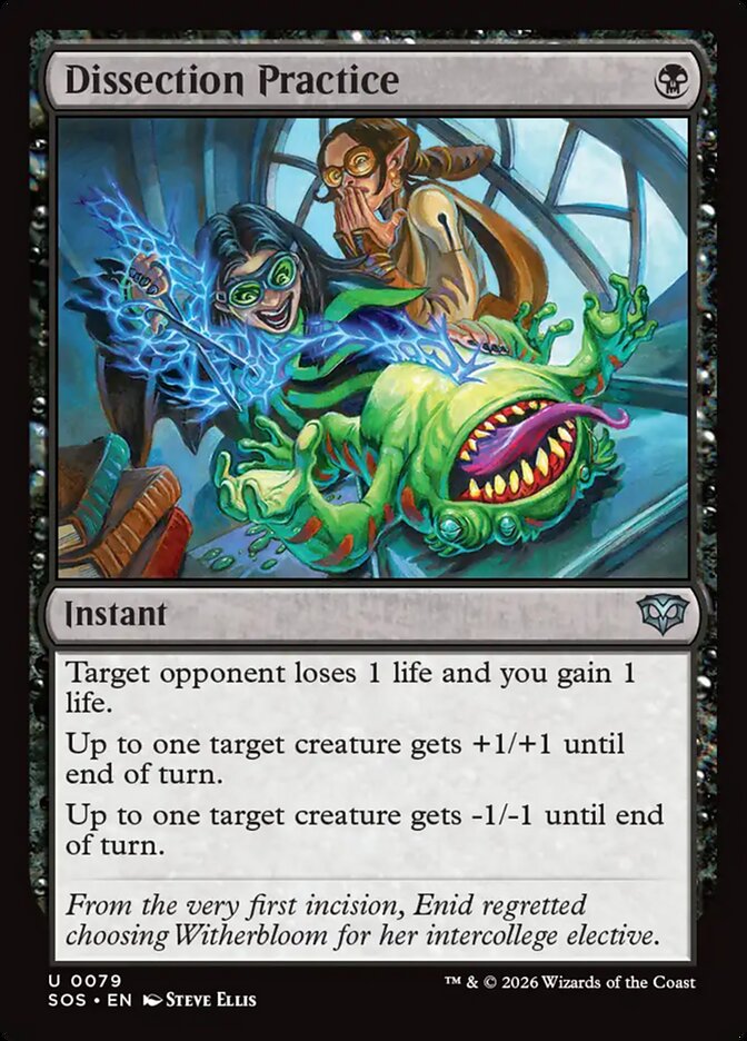 MTG Card Title: Dissection Practice SOS/79