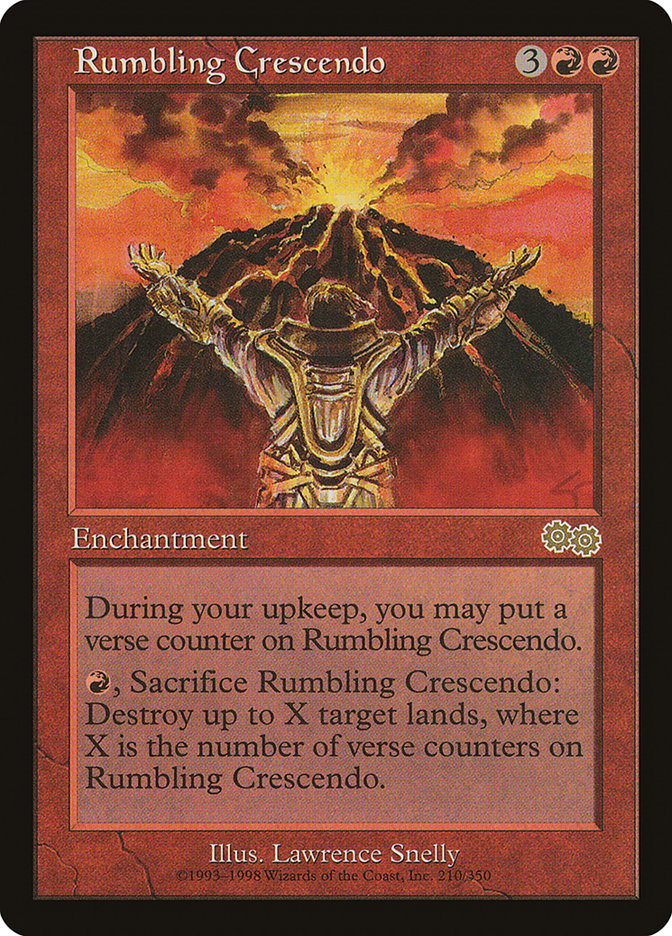 MTG Card Title: Rumbling Crescendo USG/210