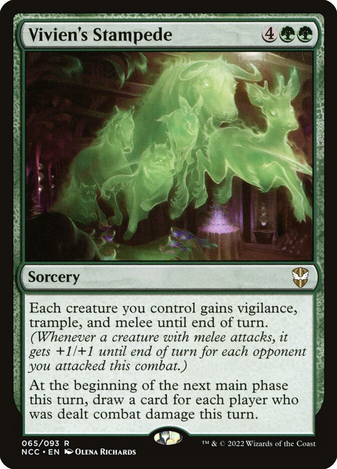 MTG Card Title: Vivien's Stampede NCC/65
