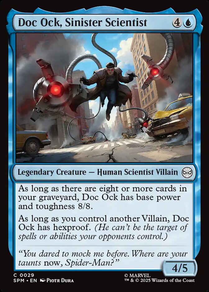 MTG Card Title: Doc Ock, Sinister Scientist SPM/29