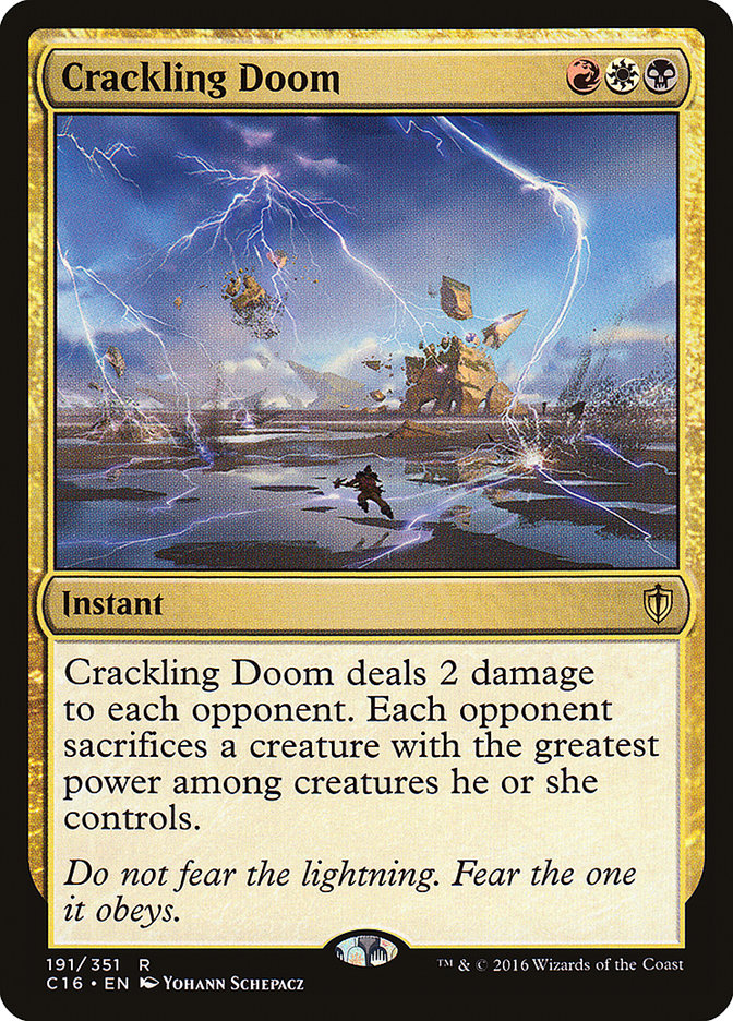 MTG Card Title: Crackling Doom C16/191