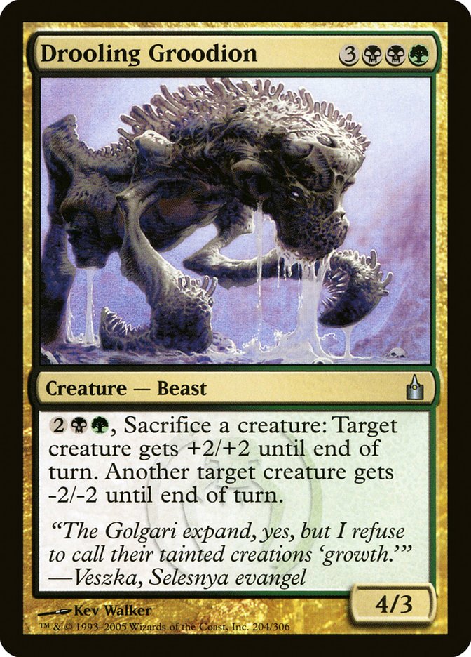 MTG Card Title: Drooling Groodion RAV/204