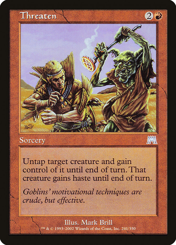 MTG Card Title: Threaten ONS/241