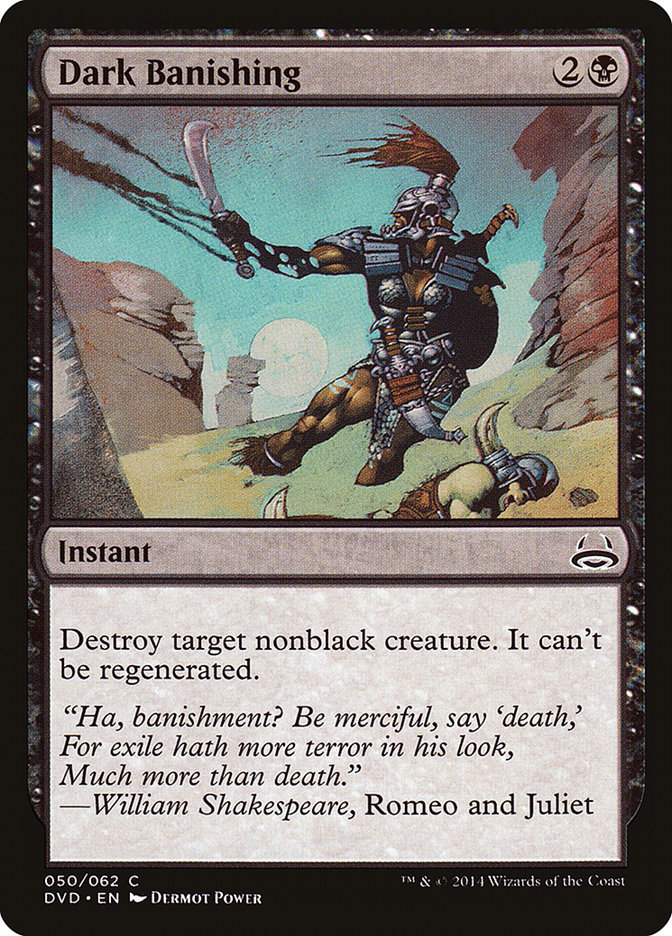 MTG Card Title: Dark Banishing DVD/50