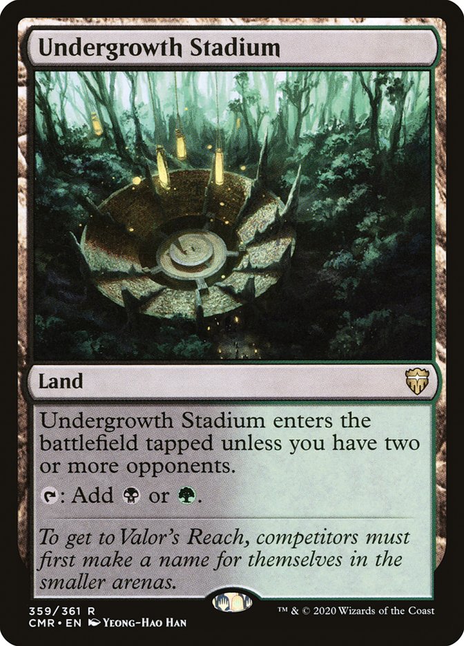 MTG Card Title: Undergrowth Stadium CMR/359