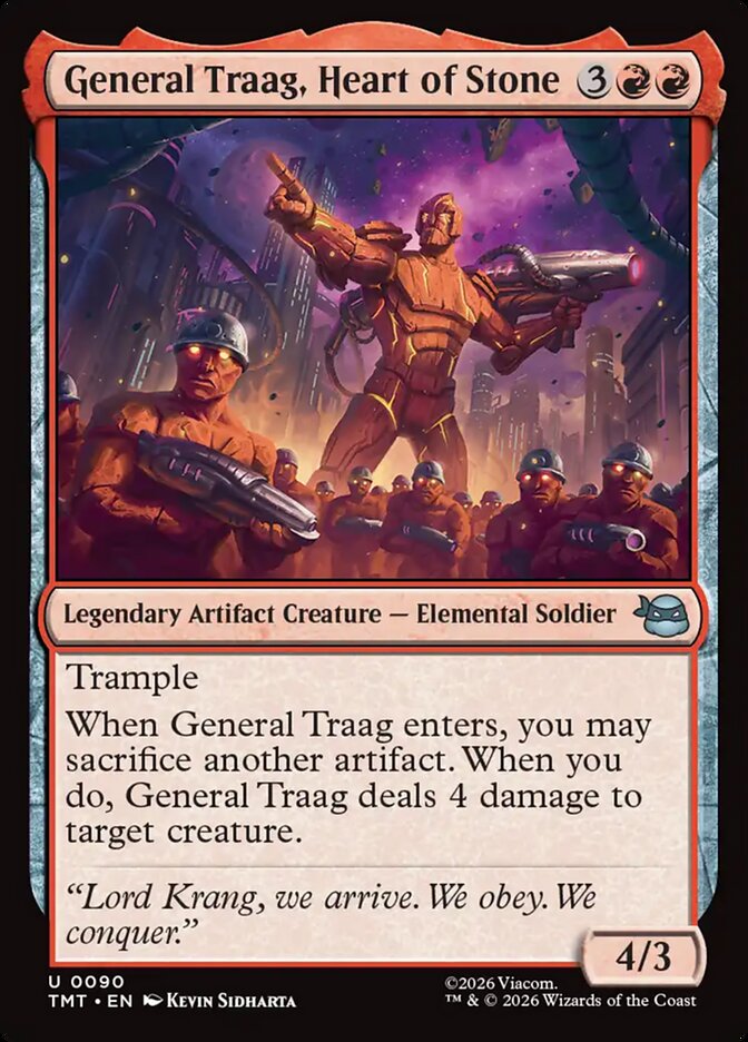 MTG Card Title: General Traag, Heart of Stone TMT/90