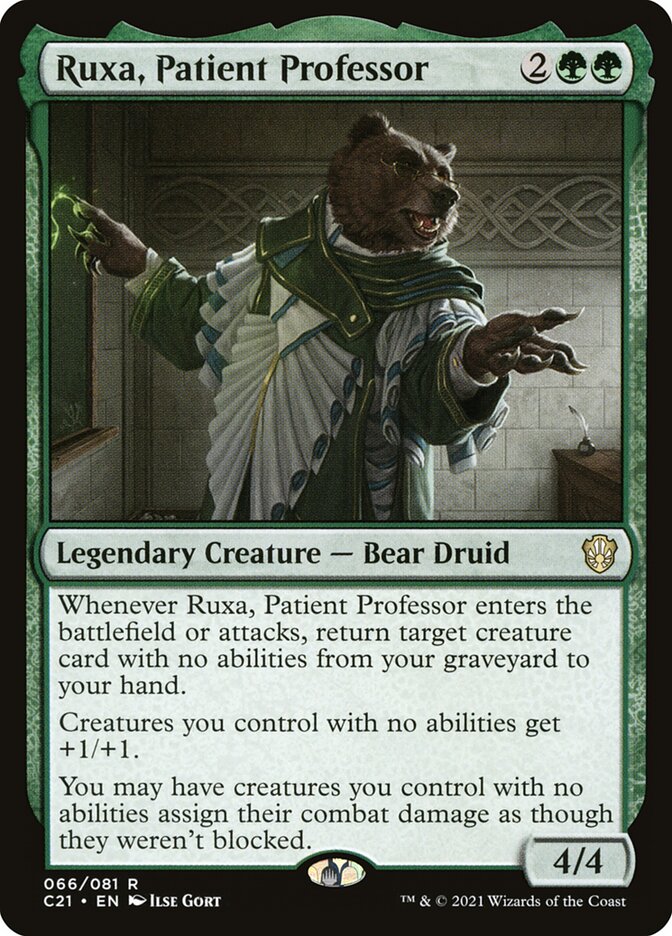 MTG Card Title: Ruxa, Patient Professor C21/66