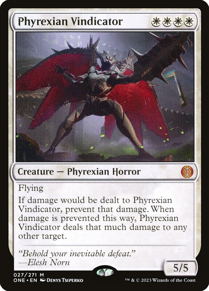MTG Card Title: Phyrexian Vindicator ONE/27