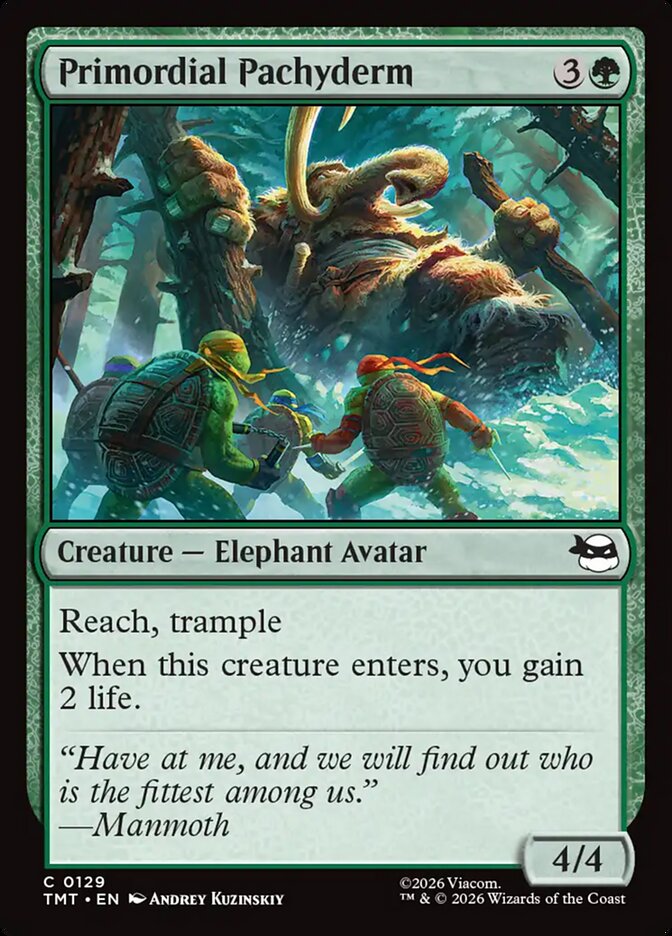 MTG Card Title: Primordial Pachyderm TMT/129