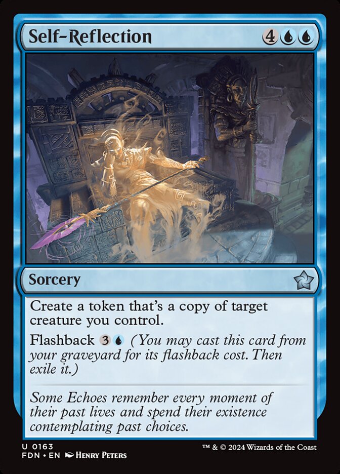 MTG Card Title: Self-Reflection FDN/163