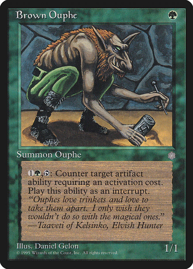 MTG Card Title: Brown Ouphe ICE/228
