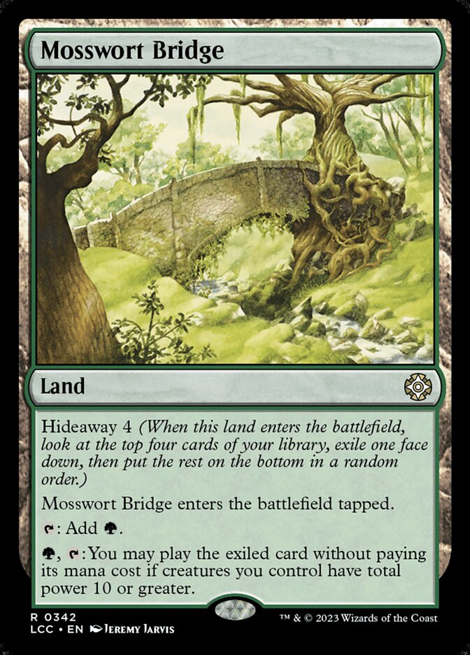 MTG Card Title: Mosswort Bridge LCC/342