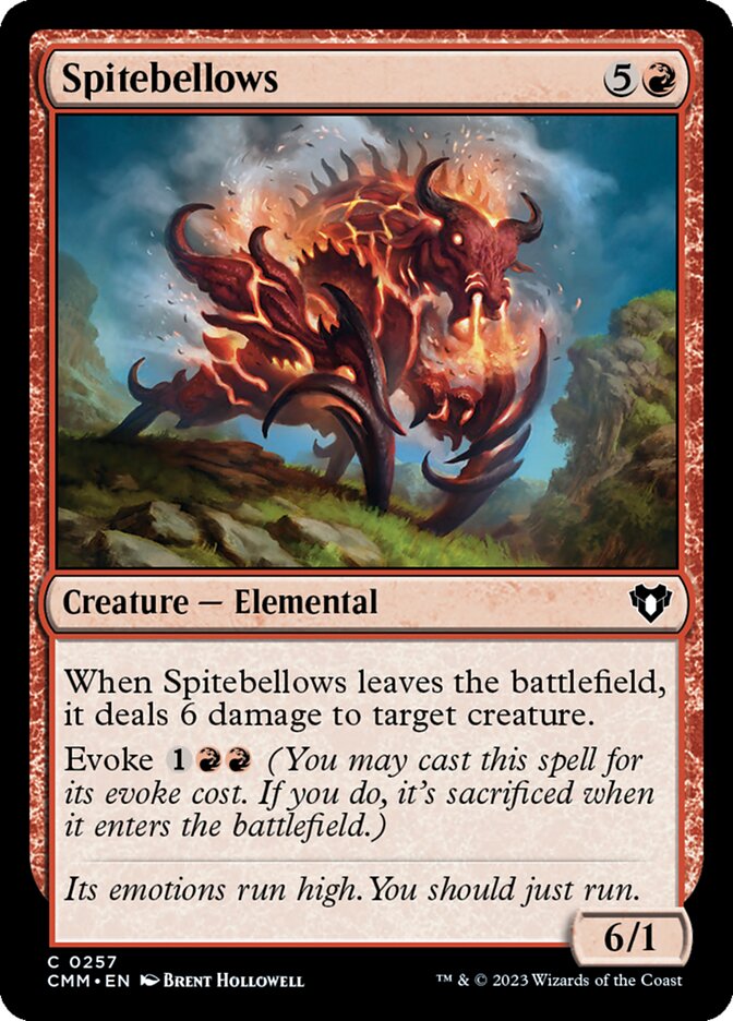 MTG Card Title: Spitebellows CMM/257