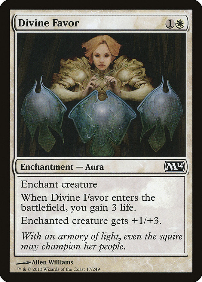 MTG Card Title: Divine Favor M14/17