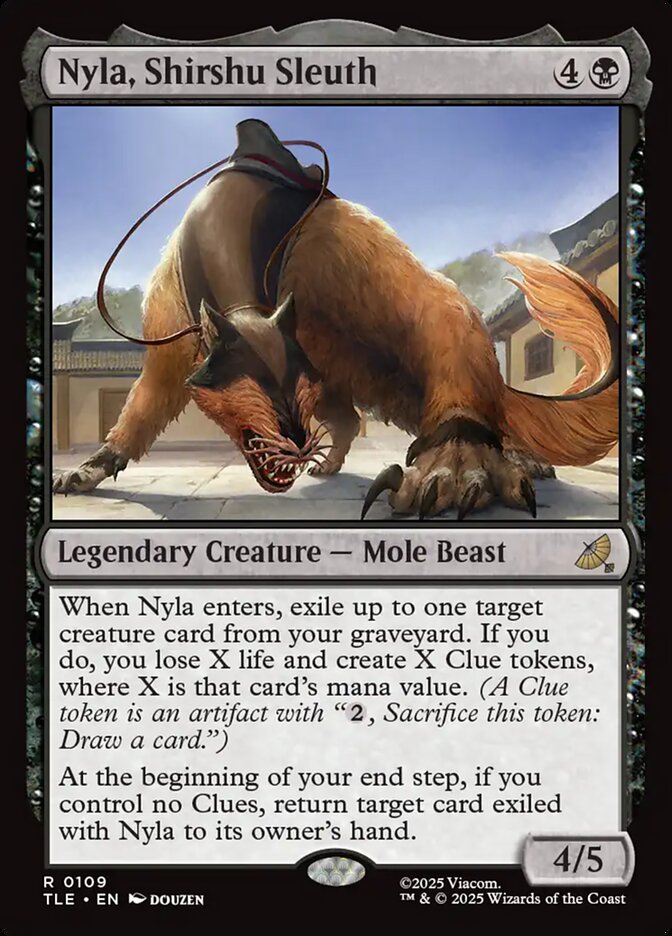 MTG Card Title: Nyla, Shirshu Sleuth TLE/109