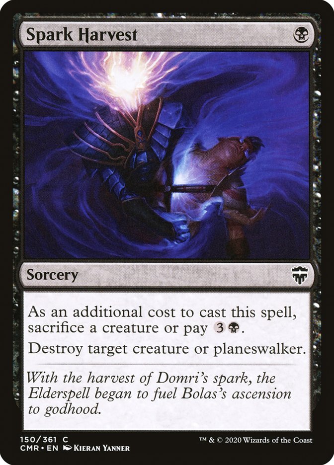MTG Card Title: Spark Harvest CMR/150