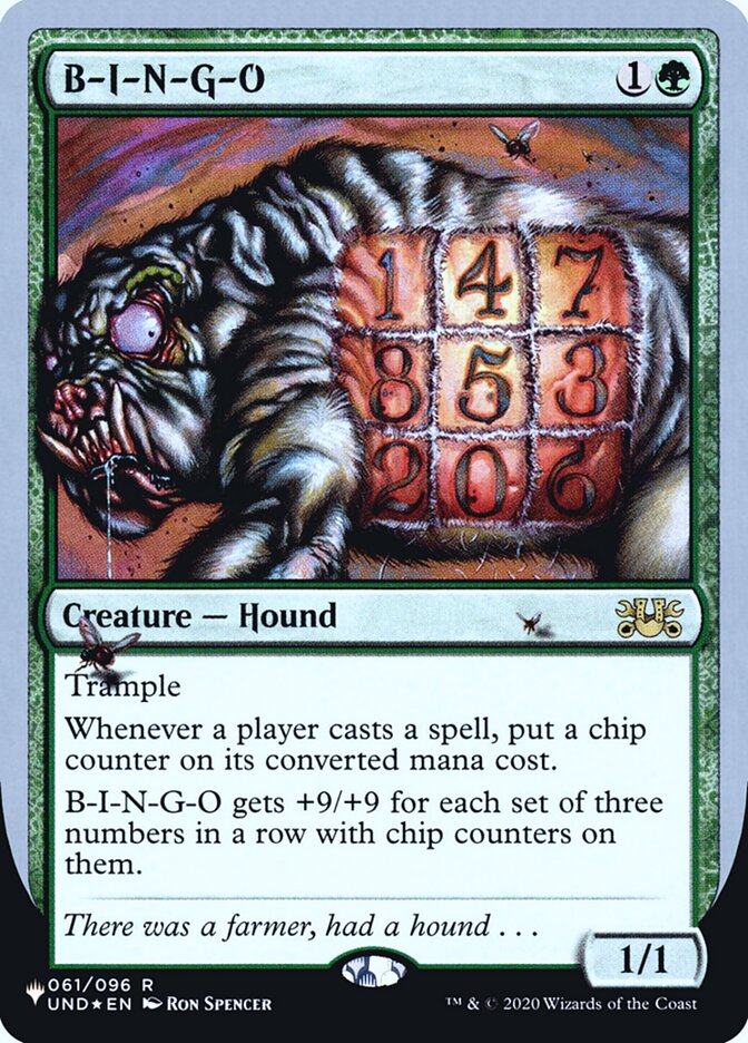 MTG Card Title: B-I-N-G-O ULST/34