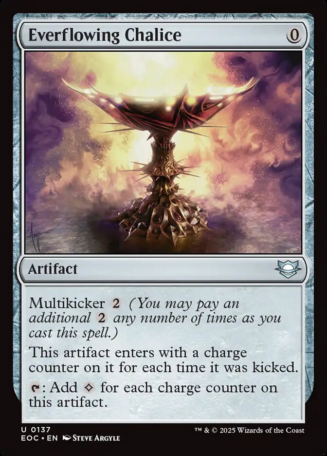 MTG Card Title: Everflowing Chalice EOC/137