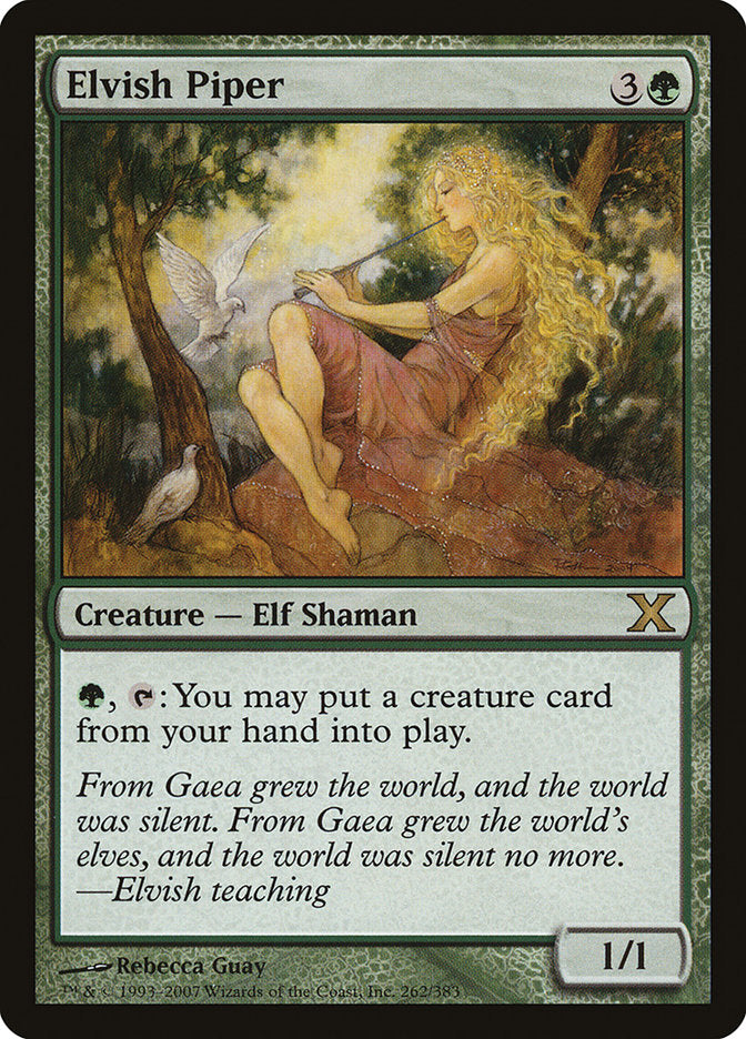 MTG Card Title: Elvish Piper 10E/262