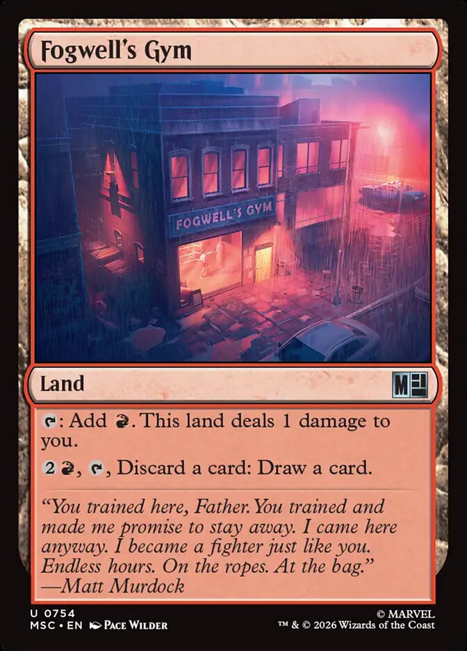 MTG Card Title: Fogwell's Gym MSC/754
