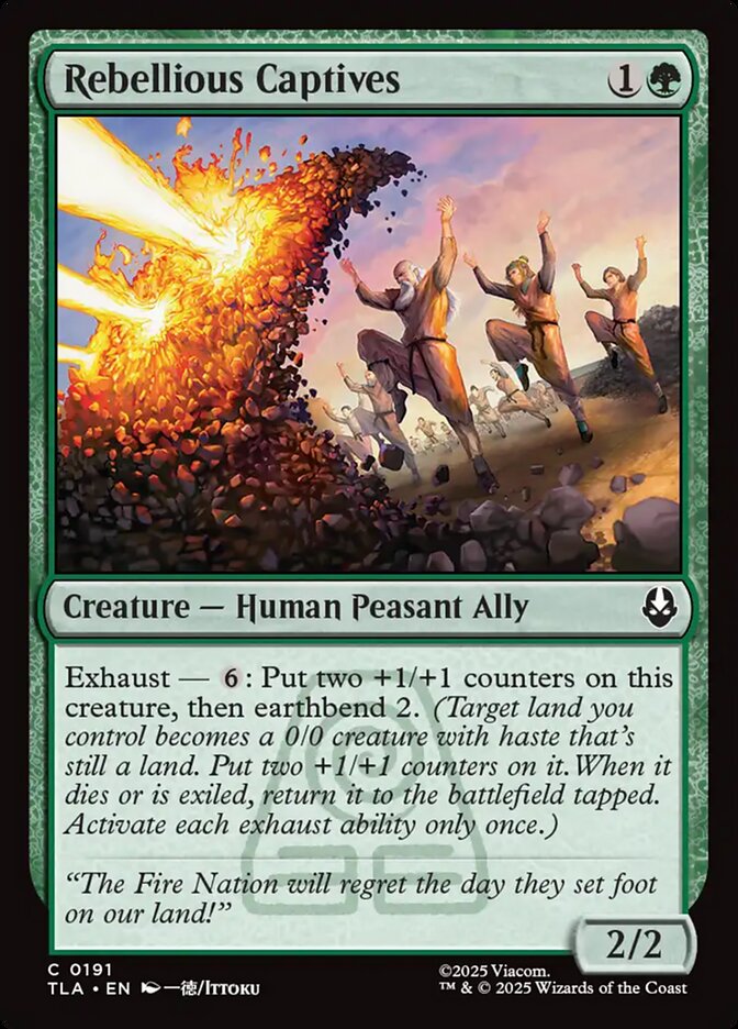 MTG Card Title: Rebellious Captives TLA/191