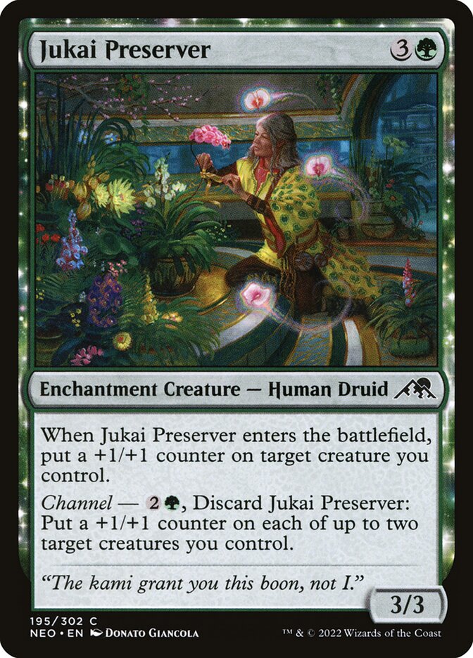 MTG Card Title: Jukai Preserver NEO/195