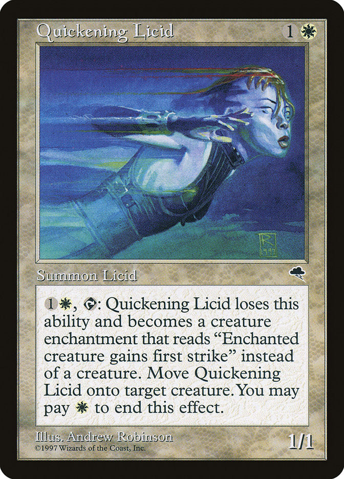 MTG Card Title: Quickening Licid TMP/36