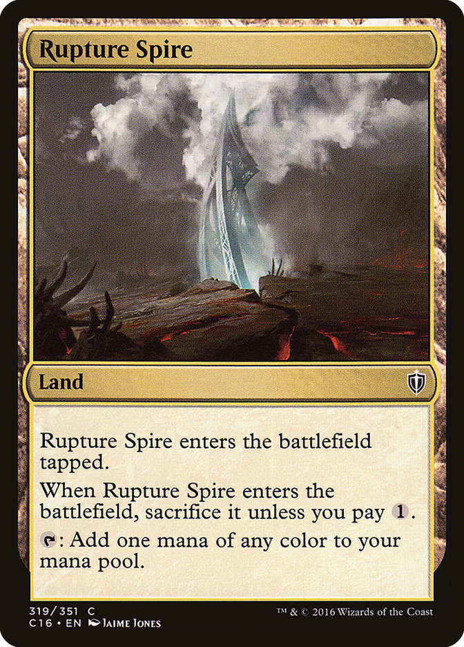 MTG Card Title: Rupture Spire C16/319