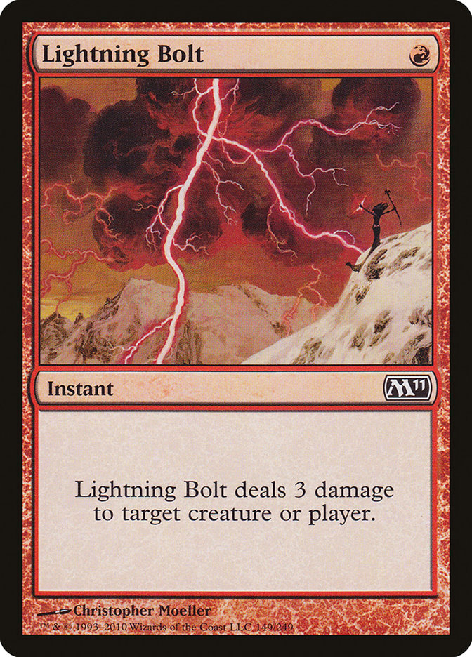 MTG Card Title: Lightning Bolt M11/149