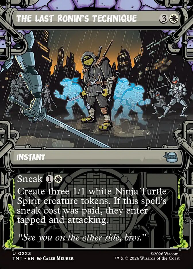 MTG Card Title: The Last Ronin's Technique TMT/223