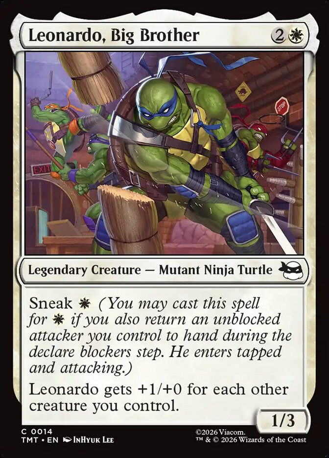 MTG Card Title: Leonardo, Big Brother TMT/14