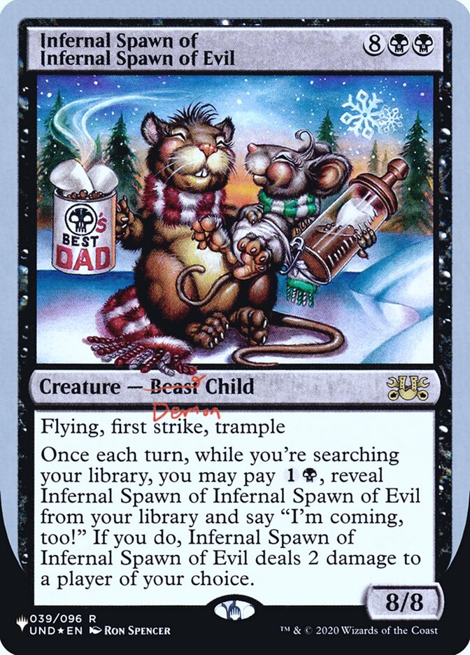 MTG Card Title: Infernal Spawn of Infernal Spawn of Evil ULST/20