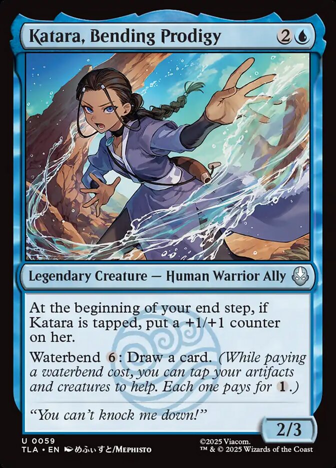 MTG Card Title: Katara, Bending Prodigy TLA/59