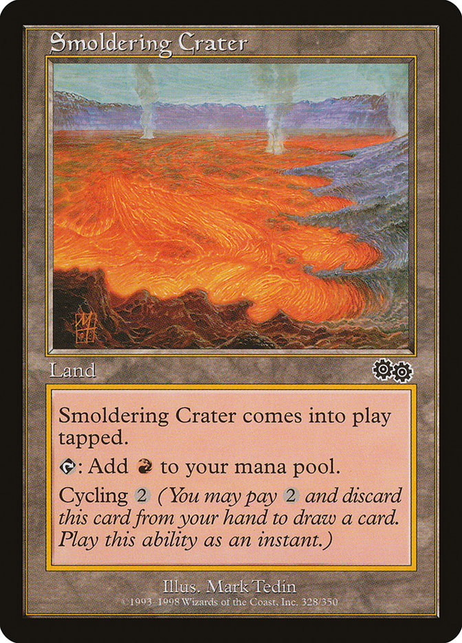 MTG Card Title: Smoldering Crater USG/328