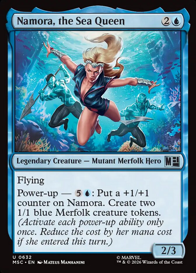 MTG Card Title: Namora, the Sea Queen MSC/632