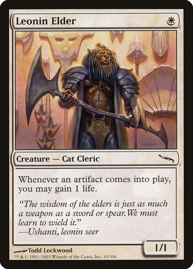 MTG Card Title: Leonin Elder MRD/10