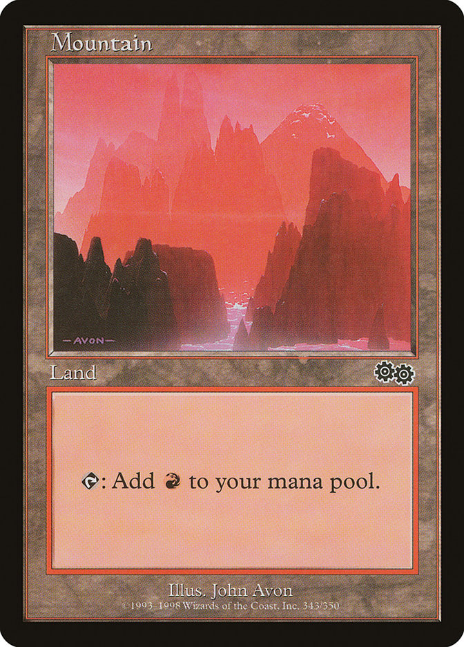 MTG Card Title: Mountain USG/343