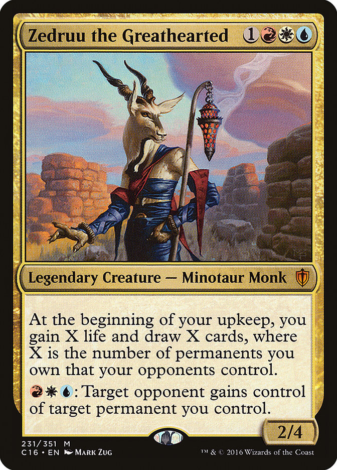 MTG Card Title: Zedruu the Greathearted C16/231