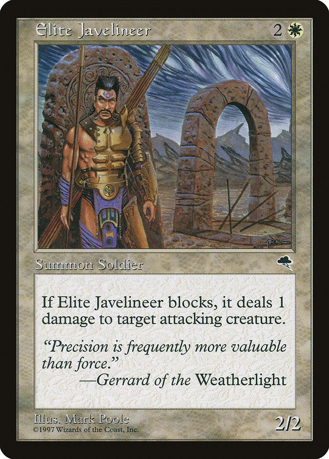 MTG Card Title: Elite Javelineer TMP/17