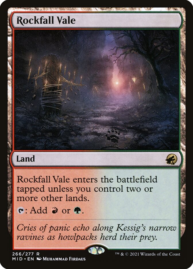 MTG Card Title: Rockfall Vale MID/266