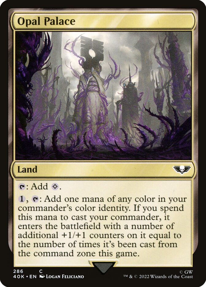 MTG Card Title: Opal Palace 40K/286