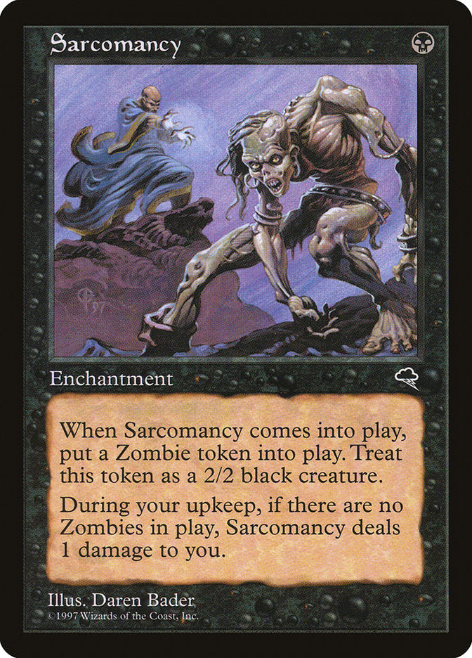 MTG Card Title: Sarcomancy TMP/154