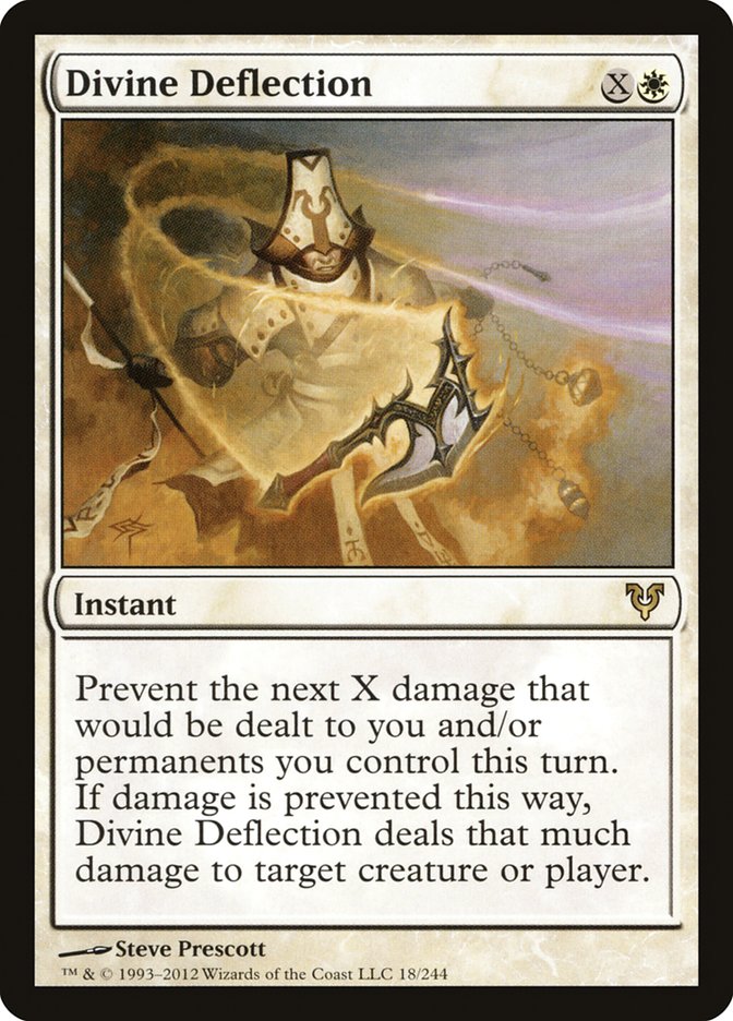 MTG Card Title: Divine Deflection AVR/18