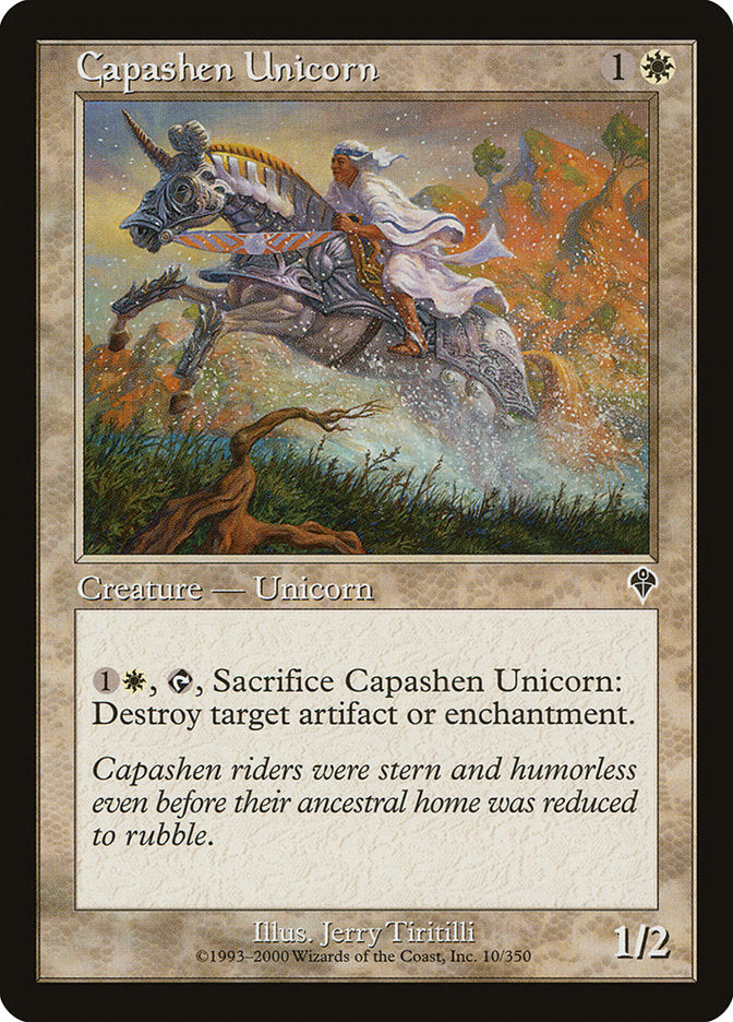 MTG Card Title: Capashen Unicorn INV/10