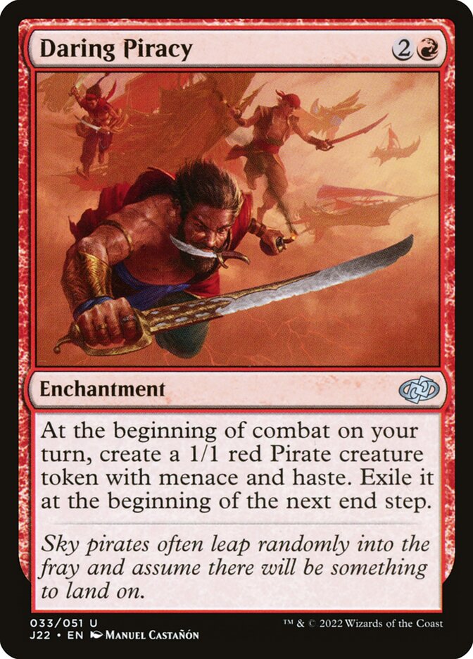 MTG Card Title: Daring Piracy J22/33