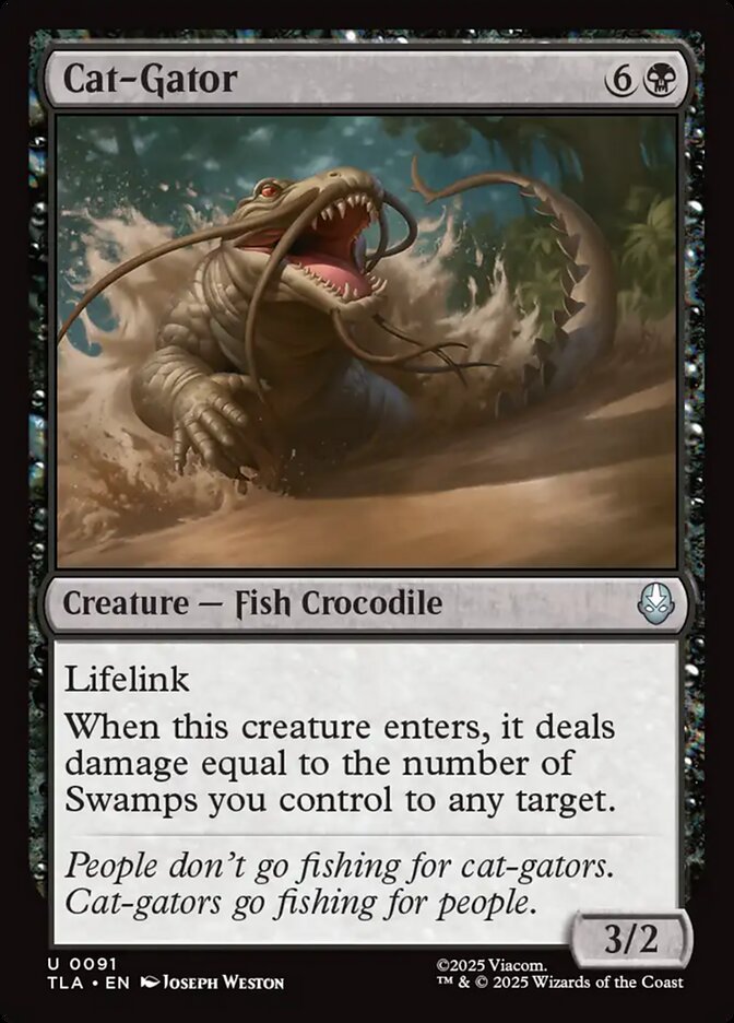 MTG Card Title: Cat-Gator TLA/91