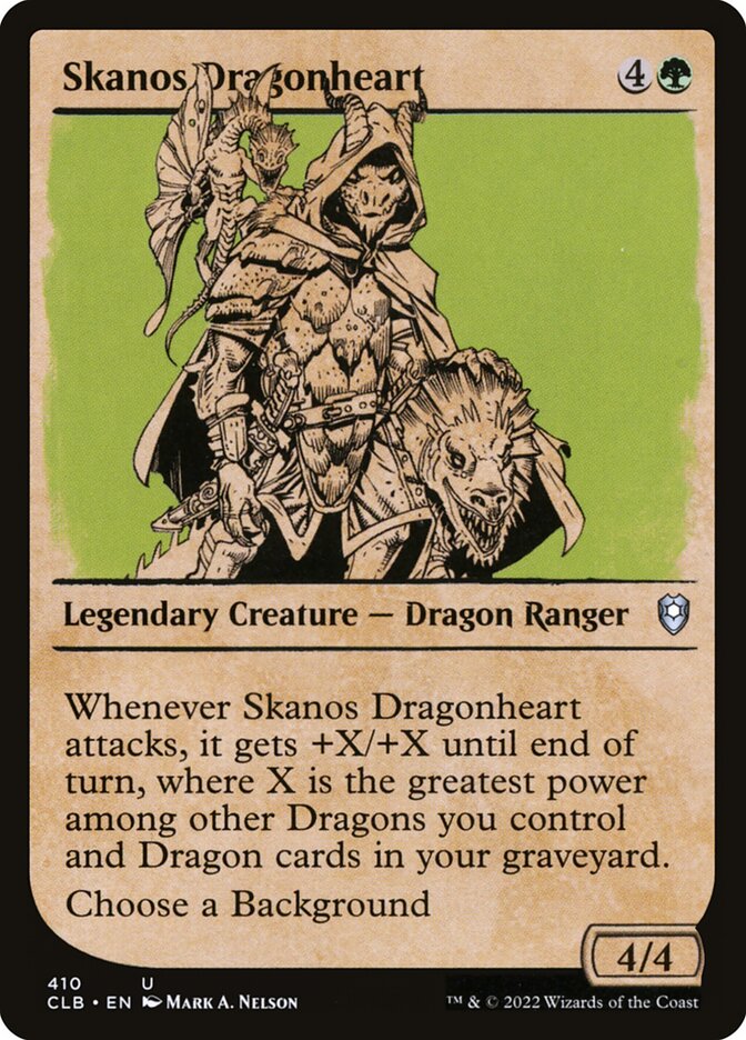 MTG Card Title: Skanos Dragonheart CLB/410