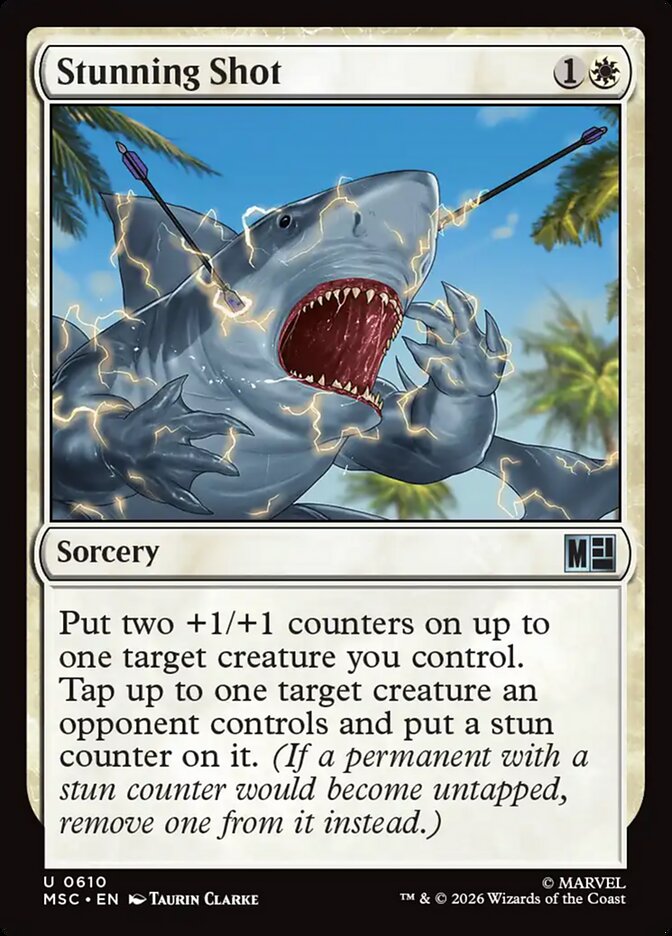 MTG Card Title: Stunning Shot MSC/610